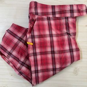 LOLE Red Plaid Casual shorts